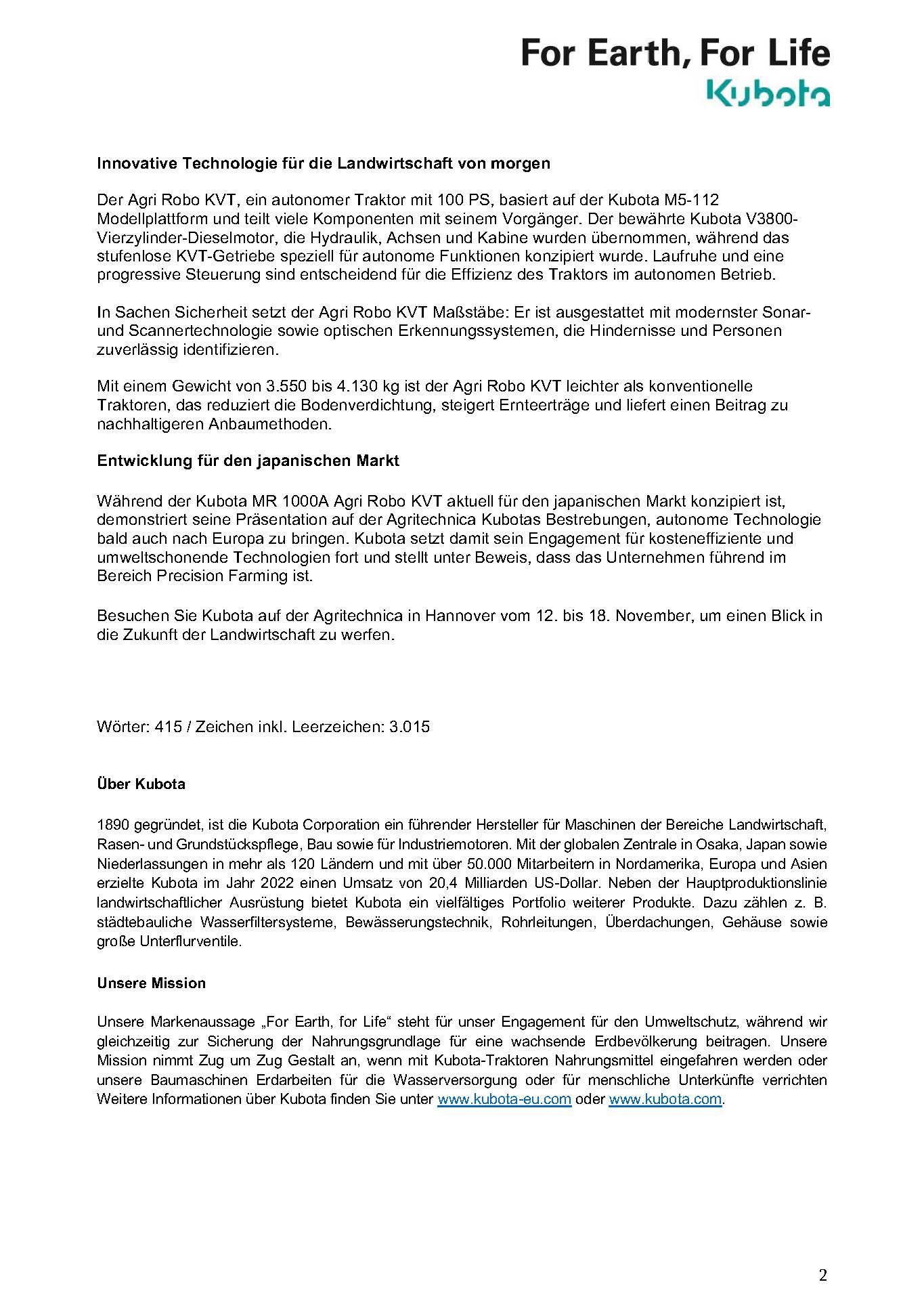 Fortsetzung Artikel autonomer Traktor